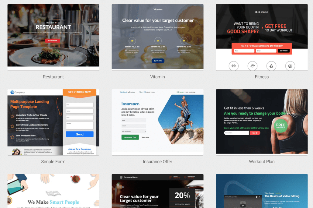 Easy Landing Page Creator