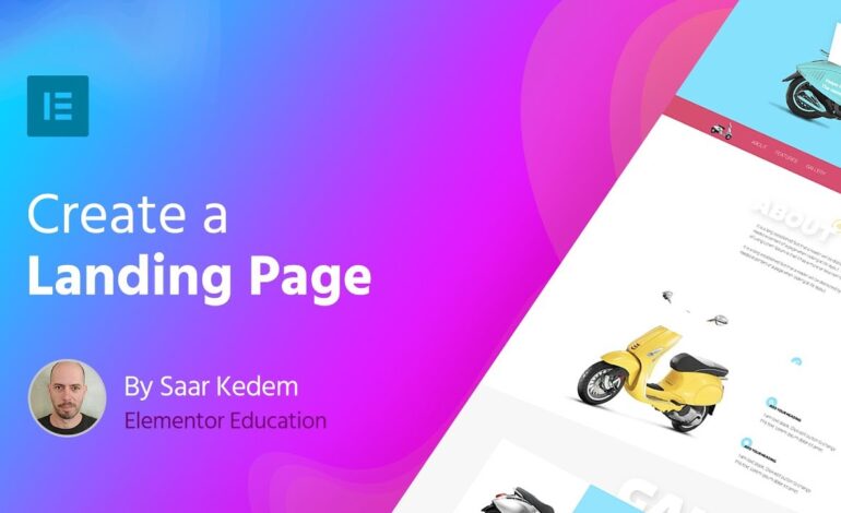 Step-by-Step: Building Your First Elementor Landing Page