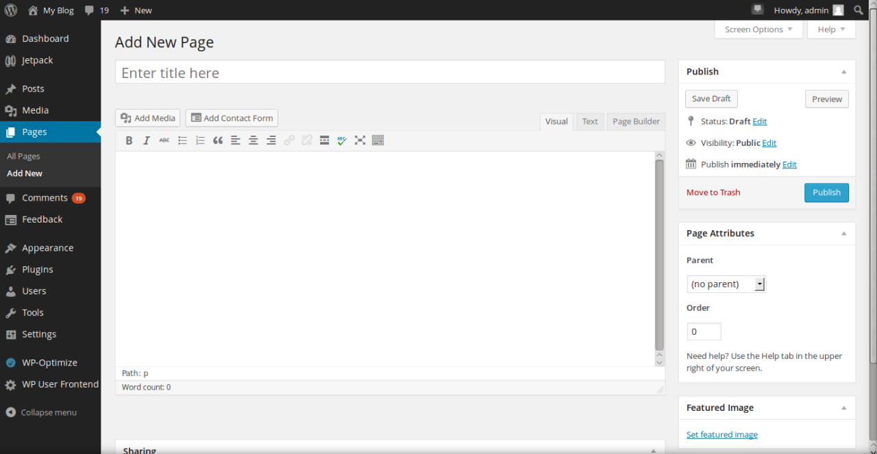 WordPress Page Builder Plugin