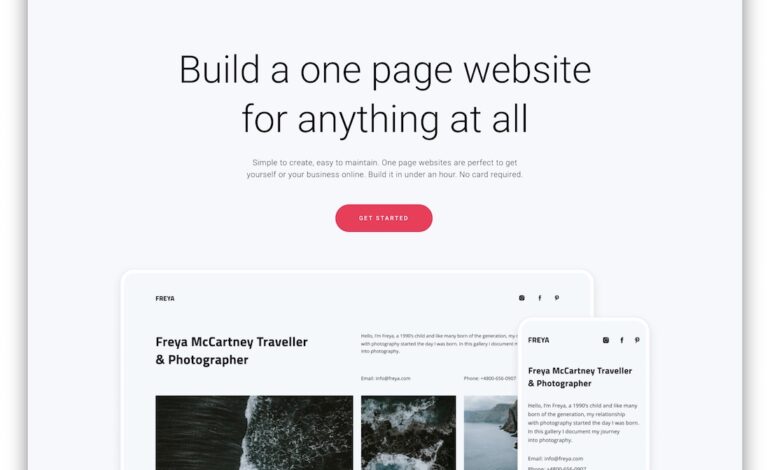 Key Features to Look for in a One-Page Website Builder